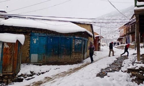 हुम्लामा तेस्रो पटक हिमपात, जनजीवन प्रभावित