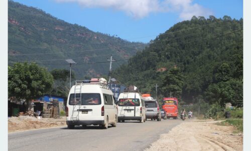 1,700 vehicles enter Kathmandu after Jhyaplekhola landslide clearance