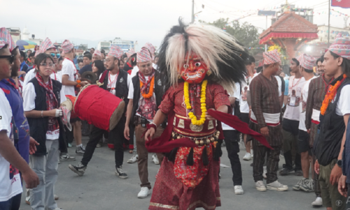 लाखेनाचसहित समापन भयो ललितपुरको इन्द्रजात्रा