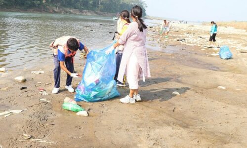 Rapti River clean up to protect aquatic animals