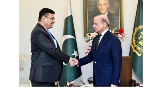 Ambassador Adhikari pays farewell call on Pakistani PM