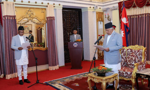 नवनियुक्त राजदूत नेपालीले लिए राष्ट्रपतिसमक्ष पद तथा गोपनीयताको शपथ