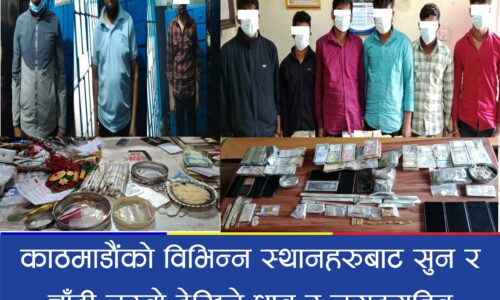 बिलबिनाको सुन–चाँदी र नगदसहित ९ जना भारतीय नागरिक पक्राउ