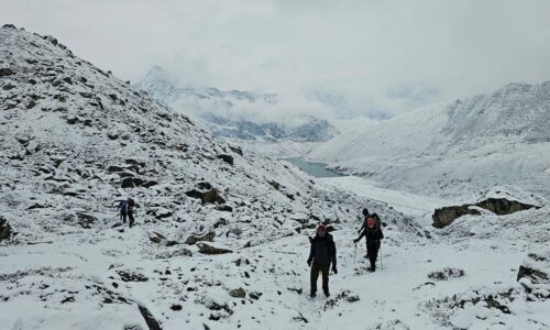खुम्बु क्षेत्रमा भारी हिमपात,पर्यटक र स्थानीयवासी प्रभावित