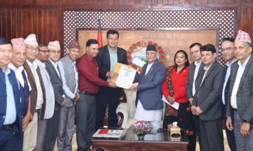 चितवनका विकास योजना लिएर कांग्रेस-एमालेले भेटे प्रधानमन्त्रीलाई