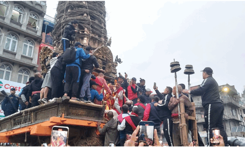 रातो मच्छिन्द्रनाथलाई विधिपूर्वक रथारोहण गरियो
